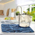 Super Absorbent Dish Drying Mat, Microfiber Fast-Drying Dish Mat, 16" x 18, Kitchen Dish Drying Pad, Navy Blue Marble…...
