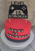 Level 15 Unlocked Cake Topper, Video Game Cake Topper, Game Controller Cake Topper for 15th Birthday Party Decoration...