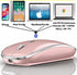 Bluetooth Mouse for iPad pro iPad Air Mac MacBook Pro MacBook Air MacBook Wireless Mouse Laptop Chromebook Win8/10/11 HP DELL PC (Pink)...