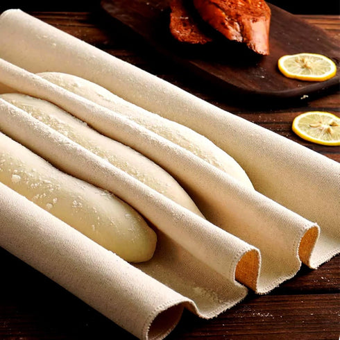 Proofing Cloth for Bread Baking 2PCS 17x29 Inches Linen Cloth Reusable Bread Proofing Cloth Thick Baking Bread Cloth for Rolling Dough, Baguettes,...