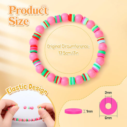 36 Pcs Back to School Teacher Appreciation Gifts Heishi Bracelets Bulk for Women Stackable Preppy Bracelets Teach Love Inspire Thank You Gifts for...