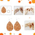 AOUXSEEM 401 Pcs Faux Leather Earrings Making Kit, Contains 120 Pcs Random Double Sided Teardrop Precut Earrings Pieces Hooks Jump Rings Opener Di...