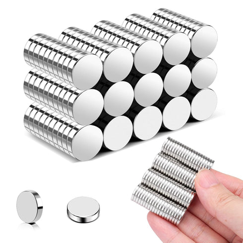 TRYMAG Small Magnets 150Pcs Neodymium Magnets, Tiny Strong Small Round Magnets Circle Rare Earth Magnets for Refrigerator, Office, Whiteboard, Cra...