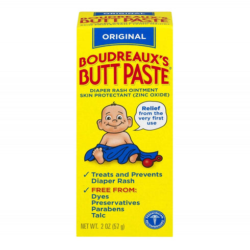 Boudreaux's Butt Paste Diaper Rash Ointment | Original Formula | 2-Ounces Tube | 1-Unit...