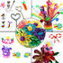 Cldamecy 100 Pcs Black & 100 Pcs White Pipe Cleaners Set with 20 pcs Googly Eyes,Chenille Stems Pipe Cleaners Supplies for Kids DIY Craft Projects...