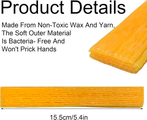 500 Piece Wax Craft Sticks for Kids - 13 Colors, Non-Toxic Wax String, Kid Bendable Sticky Sticks for Art Supplies, Crafts, DIY School Project...