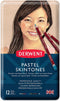 Derwent Pastel Pencils, Skintone, 4mm Core, Metal Tin, 12 Count (2300563)...