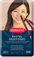 Derwent Pastel Pencils, Skintone, 4mm Core, Metal Tin, 12 Count (2300563)...