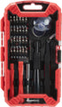 Amazon Basics Electronics Repair Screwdriver Set, Set of 32 Pieces, Red...