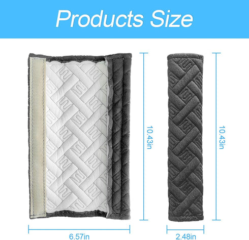 2 Pack Car Seat Belt Pads Cover, Universal Comfort Seatbelt Pad, Seat Belt Shoulder Strap Covers Harness Pad to Protect Neck and Shoulder from The...
