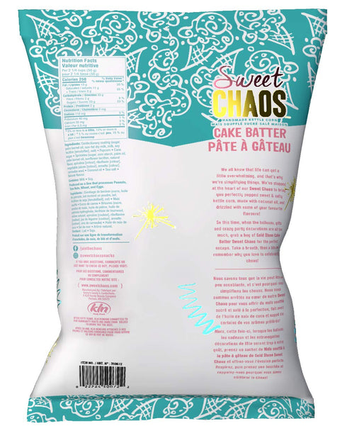 Sweet Chaos Handmade Kettle Corn, Coldstone Creamery Cake Batter Drizzle, 5.5 Ounce Bag...