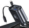 Retractable Car Charger 4 in 1 Fast Car Phone Charger - 66W with 2 Retractable Lightning Cords, USB-A & USB-C Ports to Rapidly Charge 4 Devices at...