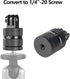 HSU Aluminum 1/4 inch 20 Camera Mount, 360 Degree Rotation Tripod Adapter Fits GoPro Hero, DJI Osmo Action Camera Insta360 Ace Pro AKASO Campark a...