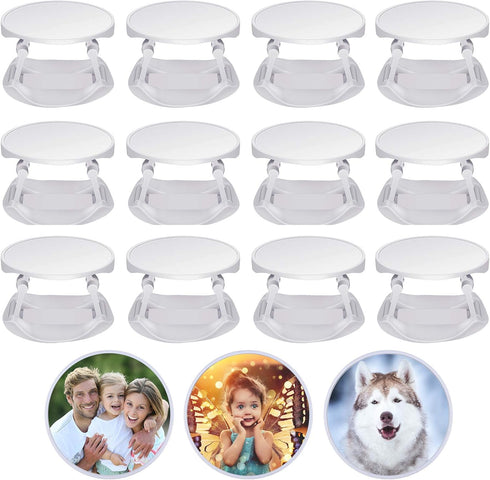 15 Pieces Blank Sublimation Phone Holders Collapsible Tablets and Cell Phones Grip Holder Adhesive Blank Finger Stand Holder with Double-Sided Tap...