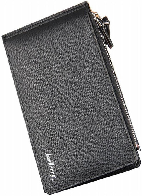Long Bifold Multi Card Holder Wallet Leather Purse with Zipper Pocket for Men...