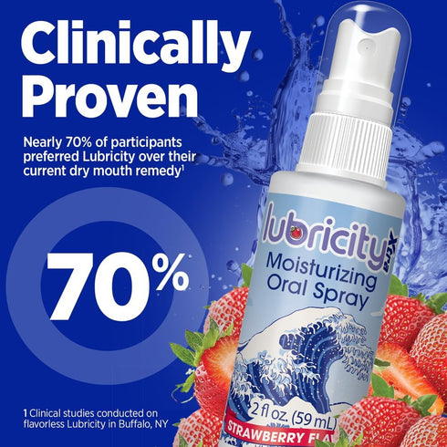 Dry Mouth Spray - Advanced Formula - Hyaluronic Acid and Xylitol, Strawberry Flavor - Saliva Substitute Dry Mouth Oral Spray, The Most Satisfactor...