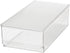 Oggi Clear Stackable Storage Bin with Lid - Ideal for Kitchen, Pantry, Cabinet, Bathroom, Bedroom, Kids, Refrigerator, Freezer. With Handles - Org...