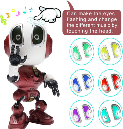 Talking Robot for Kids Toys - Mini Robot Toys That Repeats What You Say, Toys for 3 4 5 6 7 8 Year Old Girls and Boys,Christmas Toys for Age 3+ Bo...