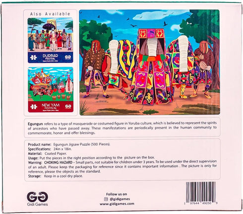 Egungun Festival Jigsaw Puzzle - 500 Pieces...
