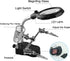 Helping Hands Magnifying Glass Soldering Station, LED Lighted 3.5X 12X Magnifier with Auxiliary Clips Alligator Clamp for Miniatures Projects,Mode...