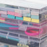 Small Storage Containers, 4 Packs Rectangular Plastic Storage Box with Lid 7.1''×4.6''×1.2'', Clear Containers for Storage, Beads, Crafts Accessor...