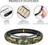 Green Camo Steering Wheel Cover for Women Men, Universal 15 Inch Anti Slip Steering Wheel Protector Car Accessories Interior for Auto Truck SUV...