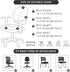 FORCHEER Split Office Chair Cover Waterproof PU Elastic Covers 2 Piece for Desk Computer Chair Slipcover Stretchable-Black...