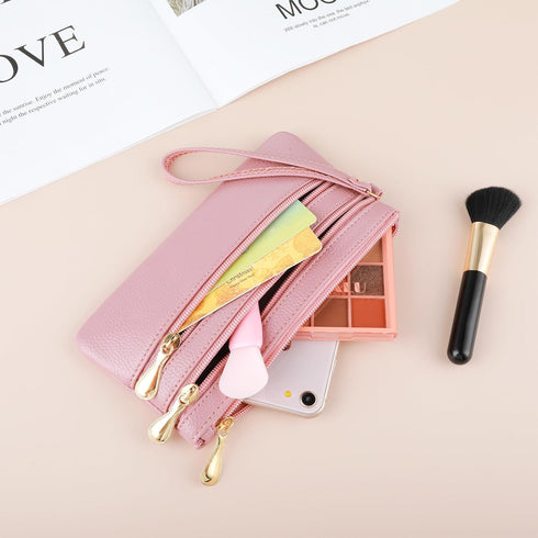 simarro Wristlet Clutch Purse, Soft Leather Long Multi-pocket Wrist Bag With Strap Portable Wallet for Women...