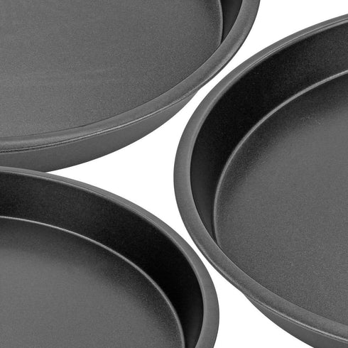 Non-Stick Round Cake Pans & Cookie Sheets Set – Easy-Clean Bakeware, 3-Piece Set (8-inch, 9-inch, 10-inch)...