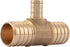 SharkBite 1 Inch x 1 Inch x 1/2 Inch Crimp Reducing Tee, Brass Plumbing Fitting, PEX Pipe, PE-RT, UC415LFA...