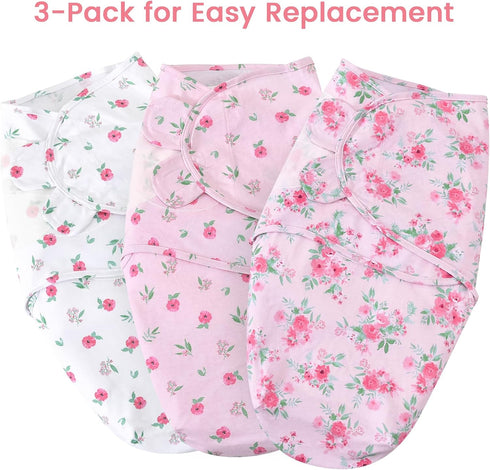 david's kids 100% Cotton Baby Swaddle Wrap 0-6 Months, Soft Breathable Swaddle Blanket for Newborn Infant, Adjustable Baby Swaddle Sleep Sacks for...