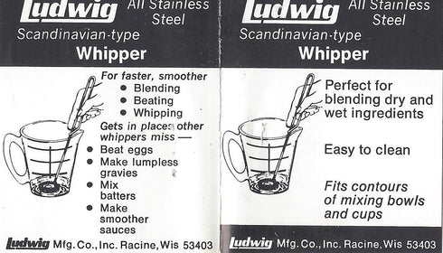 Small Whisk Mixer (Mini Whipper) 100% Made in the USA...