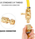 3/4 Inch Garden Hose Fitting Quick Connector Male and Female Set (4 Sets)...