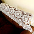 KEPSWET Cotton Floral Oval Handmade Crochet Lace Table Runner Beige (12x60 inch)...