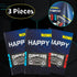 PHOGARY 3 Pack Video Game Tablecloth, Blue Gamer Birthday Decorations Disposable Plastic Rectangle Tablecloths for Kids Player Gamer Party Supplie...