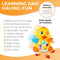 Baby Musical Duck Toy, Dancing Walking Yellow Duck - Interactive Action Learning Educational Flapping Light up Dancing Duck with Music...