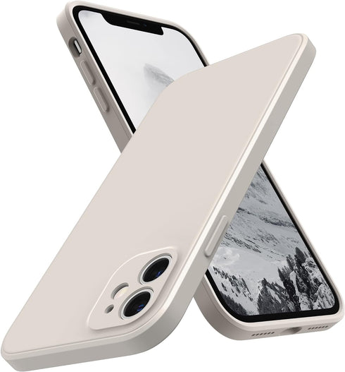 SURPHY Square Design for iPhone 11 Case with Camera Protection, Straight Edge Slim Design, Liquid Silicone Phone Case for iPhone 11 6.1 inches, St...