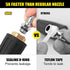 Pressure Washer Tips Turbo Nozzle, 4000PSI Max.5000PSI 360° Rotating Spray Pressure Washer Turbo Tips with 1/4” 3/8” Quick Connect for Garden Car ...