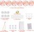 6 Pack Tutu Tulle Balloon Centerpieces Set with Rose Gold Confetti Balloons for Women Girl Birthday Wedding Engagement Bridal Shower Bachelorette ...