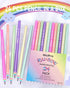 Nicpro 24PCS Rainbow Pencils HB #2, Cute Pastel Pencils Pre-Sharpened Wooden Pencils, Break-Resistant & Eco-friendly Recycled Paper Pencil For Kid...
