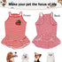 Dog Shirt Striped Skirt Pet Dress Clothes, Puppy T-Shirts Soft Costumes, Puppy Apparel Print Vest Outfits for Small Medium Dogs and Cats Princess ...