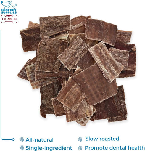 GigaBite Assorted Beef Gullet Jerky (1-Pound) - All Natural, Free Range Beef Esophagus Taffy Dog Treat by Best Pet Supplies...