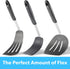 DI ORO - Chef Series FLEX Silicone Spatula 600ºF Heat-Resistant Flexible Silicone Rubber Turner Spatulas (3-Piece Set)...