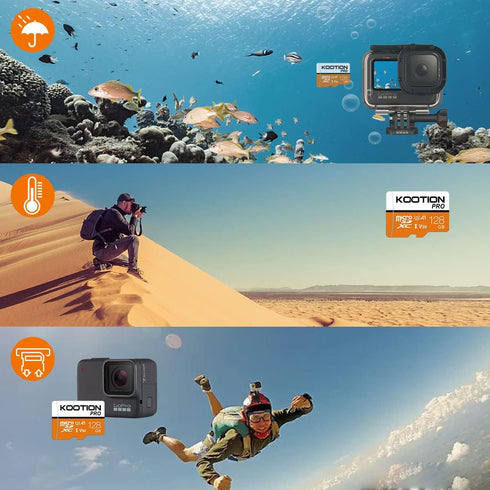 KOOTION 128GB Micro SDXC UHS-I U3 V30 A1 Memory Card - High Speed TF Card for Phone, Camera...