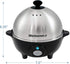 Elite Gourmet EGC-508 Rapid Egg Cooker, 7 Easy-To-Peel, Hard, Medium, Soft Boiled Eggs, Poacher, Omelet Maker, Auto Shut-Off, Alarm, 16-Recipe Boo...