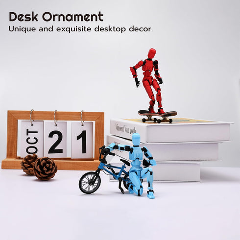 Robot Action Figure, 3D Printed with Full Articulation for Stop Motion Animation (Blue)...