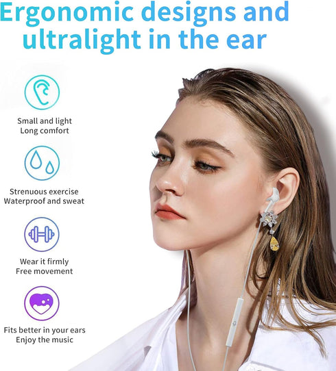 USB Type C Headphone 4 Pack, USB C Earphones Type C Headphones Stereo with Microphone Volume Control Compatible with Samsung Galaxy S20+/S21/S20/G...