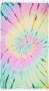Brand Tie Dye Pestemal Turkish Beach Towel, 33 Inch X 65 Inch Beach Towel Bath Pool Yoga Pilates Picnic Blanket Tapestry - (Supernova)...