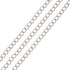 Pandahall 82 Feet/25M Soldered 304 Stainless Steel Curb Chains 4x3x0.6mm Stainless Steel Color Plated for Jewelry Making...