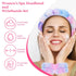 CAVETEE Spa Headband With Sleep Eye Mask Set, Spa Party Decorations Bubble Headband Thick Sponge Headband with Strong Water Absorption for Makeup ...